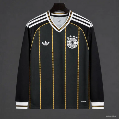 Maillot Allemagne Coupe du Monde 2026 Concept Noir Manches longues - Vêtements de sport