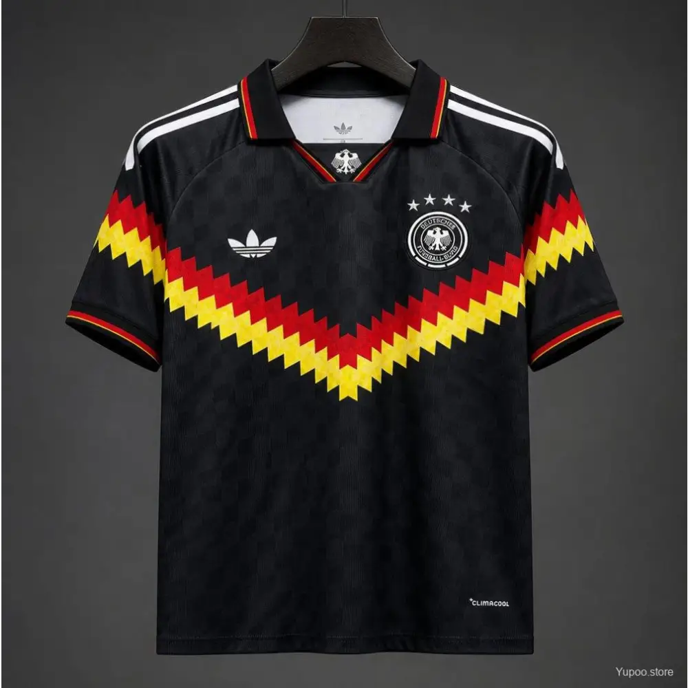 Maillot Allemagne Noir Retro Style 2026 - Vêtements de sport