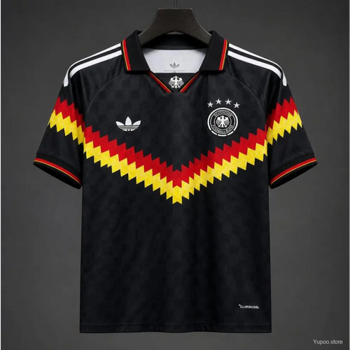 Maillot Allemagne Noir Retro Style 2026 - Vêtements de sport