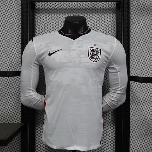 Maillot Angleterre Coupe du monde 2026 Domicile Version joueur manches longues - Vêtements de sport