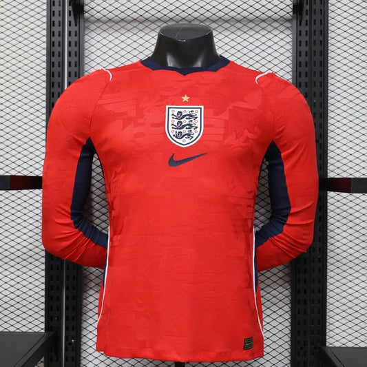 Maillot Angleterre Coupe du monde 2026 Extérieur Version joueur manches longues - Vêtements de sport