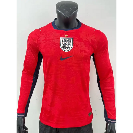 Maillot Angleterre Extérieur Version joueur manches longues Coupe du monde 2026 - Vêtements de sport
