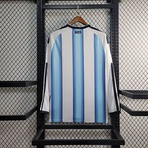 Maillot Argentine Coupe du Monde 2026 Domicile Patch Champions du Monde Manches longues - Vêtements de sport
