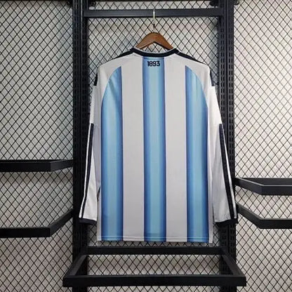 Maillot Argentine Coupe du Monde 2026 Domicile Patch Champions du Monde Manches longues - Vêtements de sport