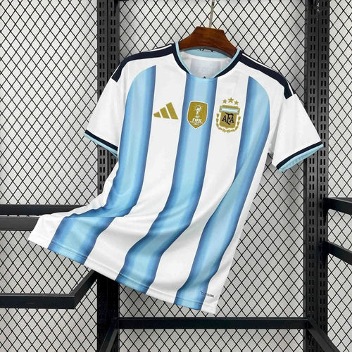 Maillot Argentine Coupe du Monde 2026 Domicile Patch Champions du Monde - Vêtements de sport
