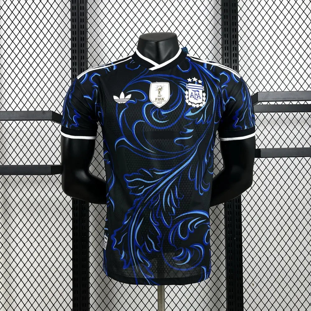Maillot Argentine Coupe du Monde 2026 Extérieur Patch Champions du Monde Version Joueur - Vêtements de sport