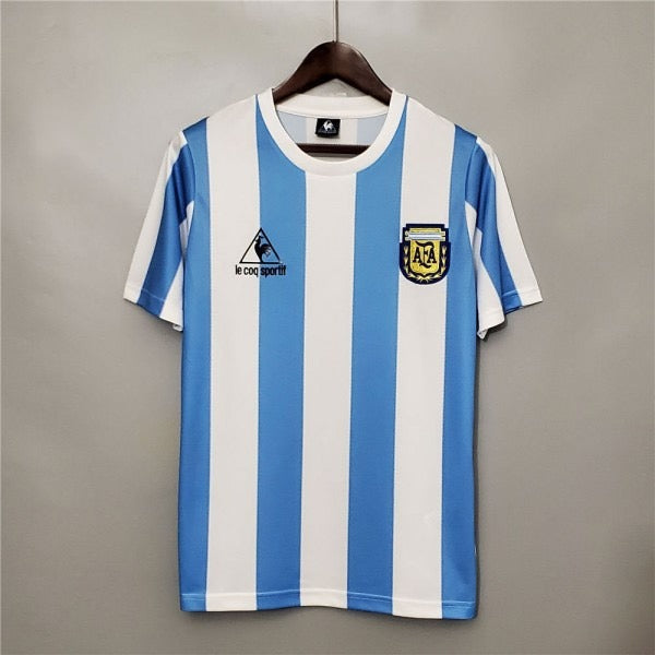 Maillot Argentine Domicile Retro - Vêtements de sport