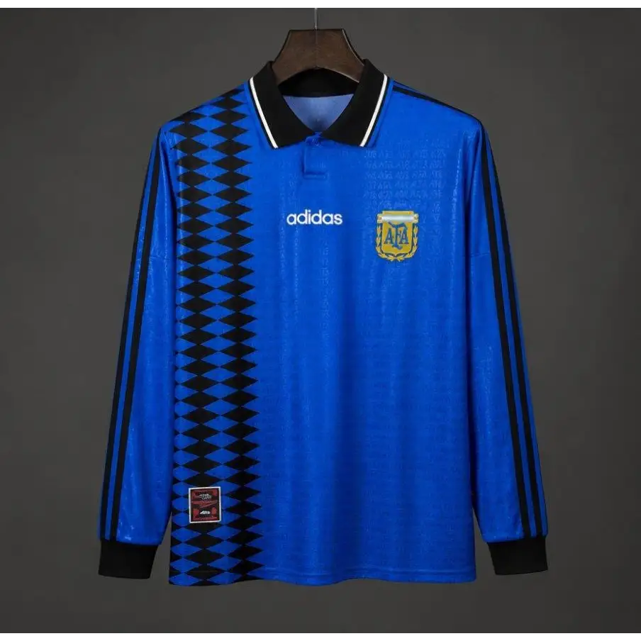 Maillot Argentine Extérieur Retro 1994 Manches Longues - Vêtements de sport