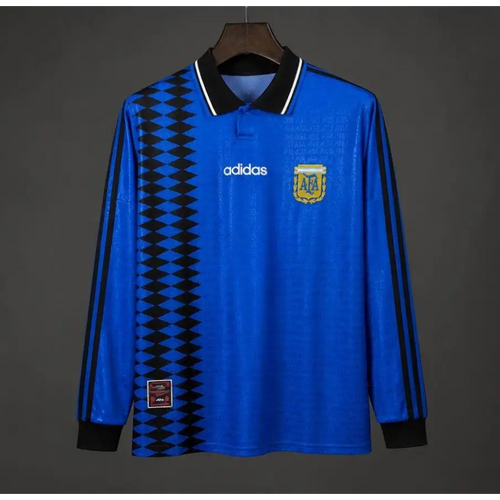 Maillot Argentine Extérieur Retro 1994 Manches Longues - Vêtements de sport