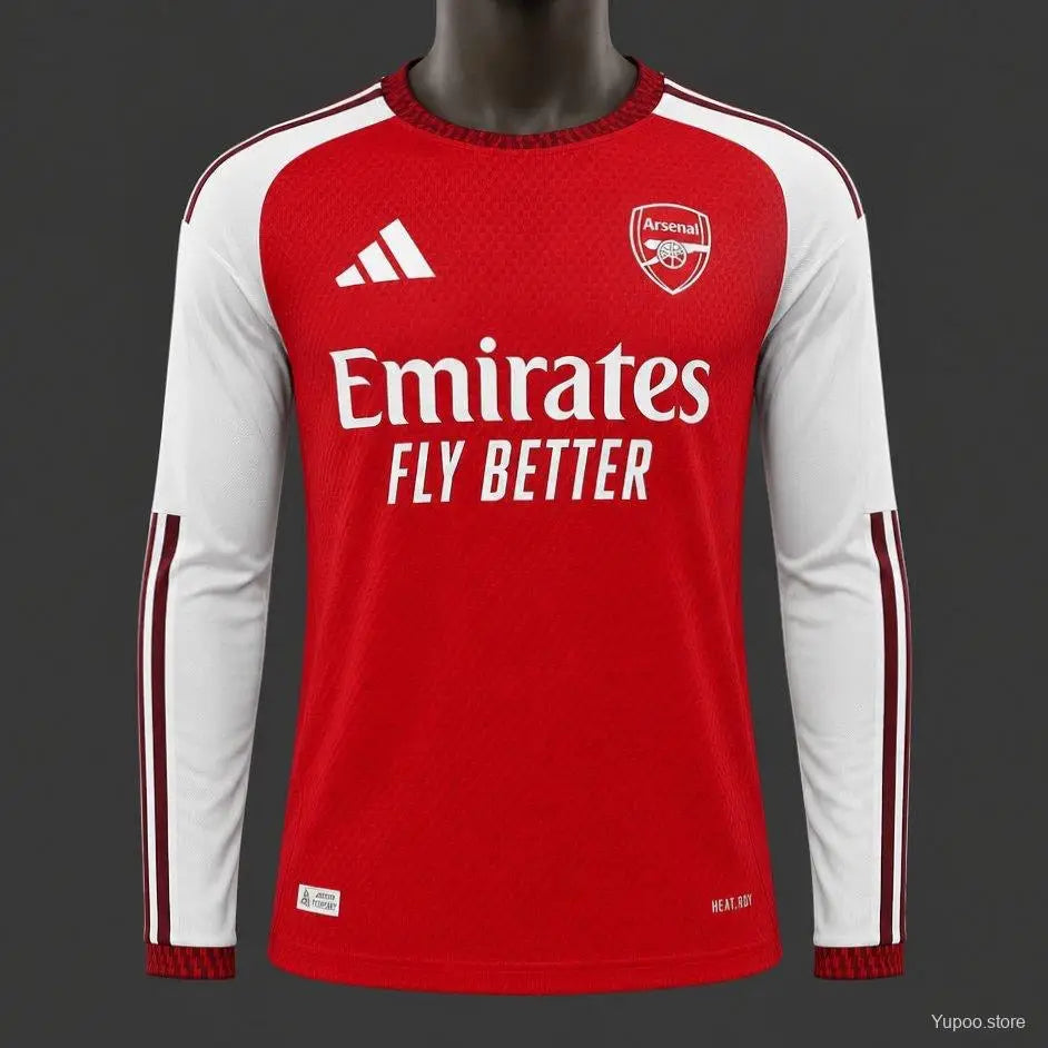 Maillot Arsenal Domicile 2026/2027 Version joueur manches longues - Vêtements de sport