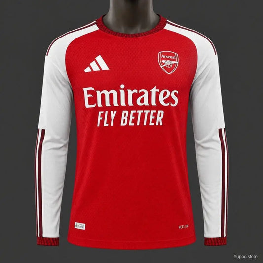 Maillot Arsenal Domicile 2026/2027 Version joueur manches longues - Vêtements de sport
