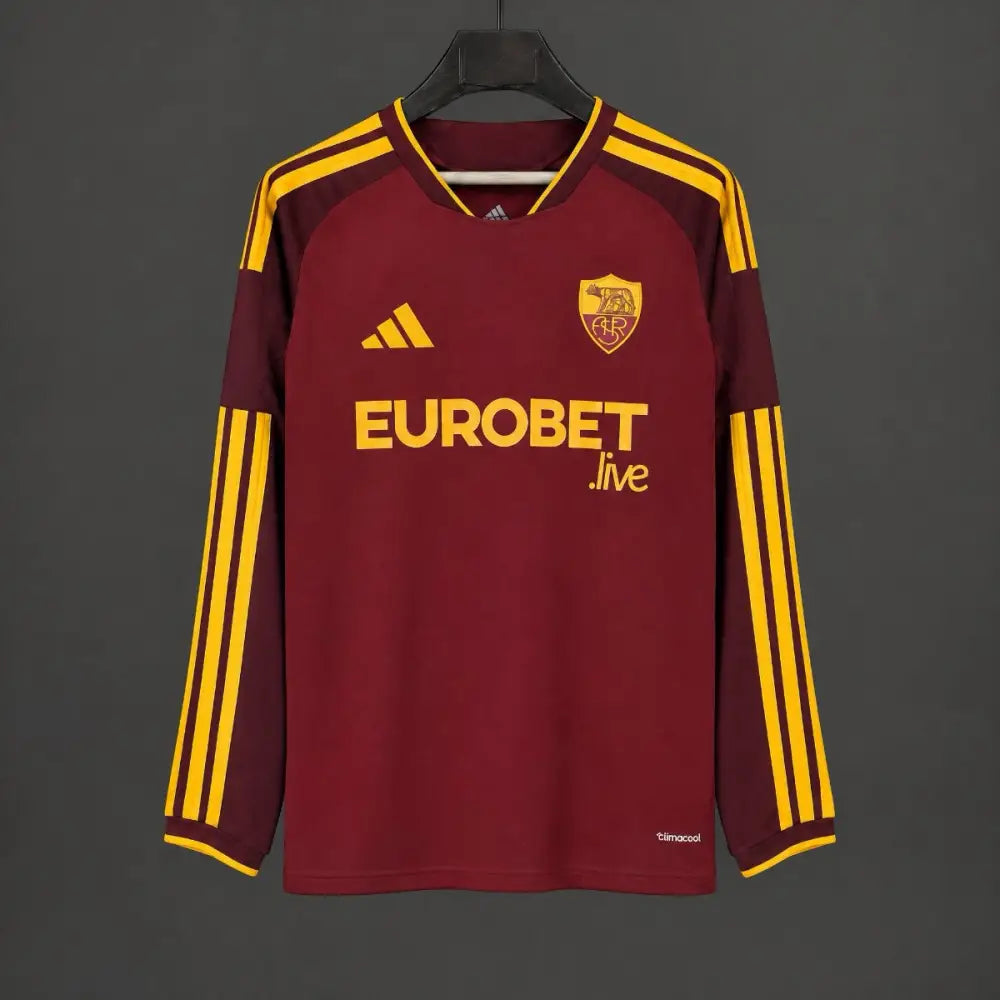 Maillot AS Roma Domicile 2026/2027 Manches longues - Vêtements de sport