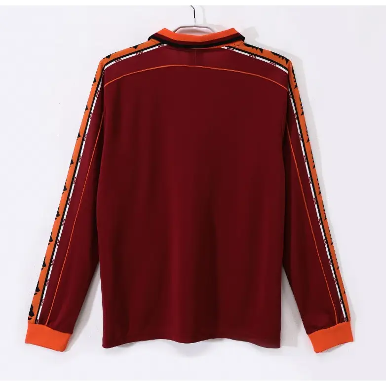 Maillot AS Roma Domicile manches longues Retro 1998/1999 - Vêtements de sport