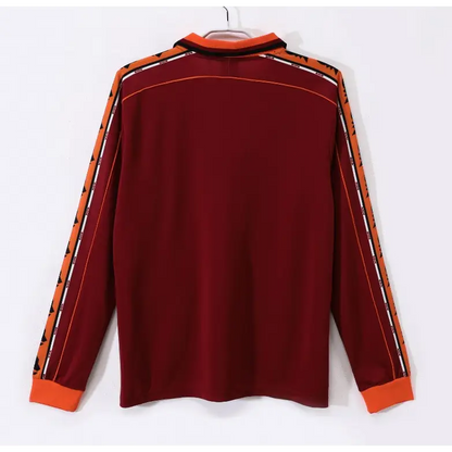Maillot AS Roma Domicile manches longues Retro 1998/1999 - Vêtements de sport