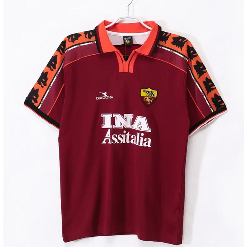 Maillot AS Roma Domicile Retro 1998/1999 - Vêtements de sport
