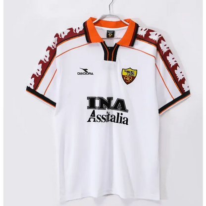 Maillot AS Roma Extérieur Retro 1998/1999 - Vêtements de sport