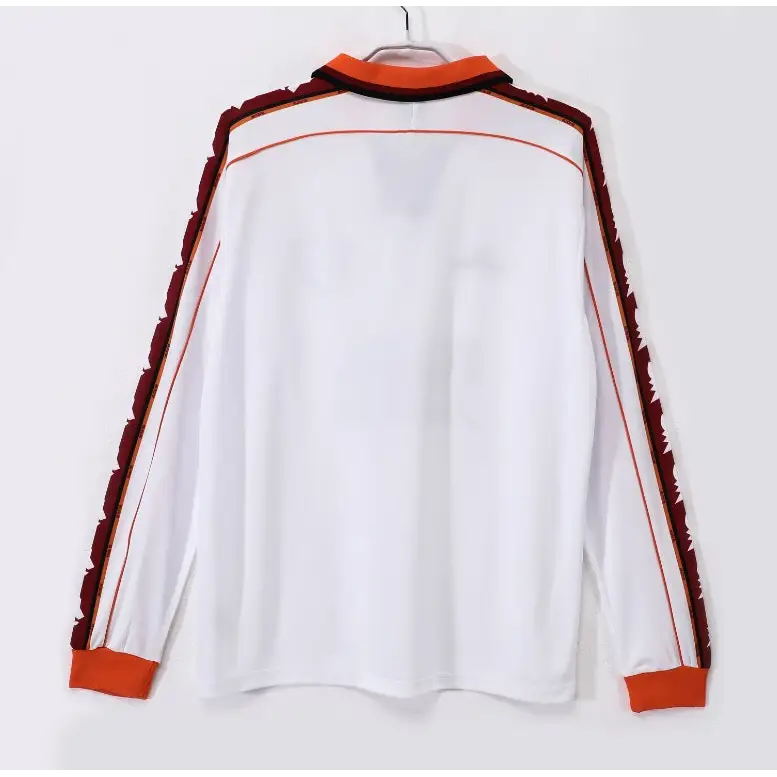 Maillot AS Roma Extérieur Retro manches longues 1998/1999 - Vêtements de sport