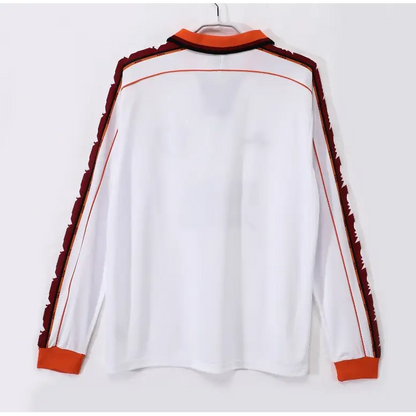 Maillot AS Roma Extérieur Retro manches longues 1998/1999 - Vêtements de sport