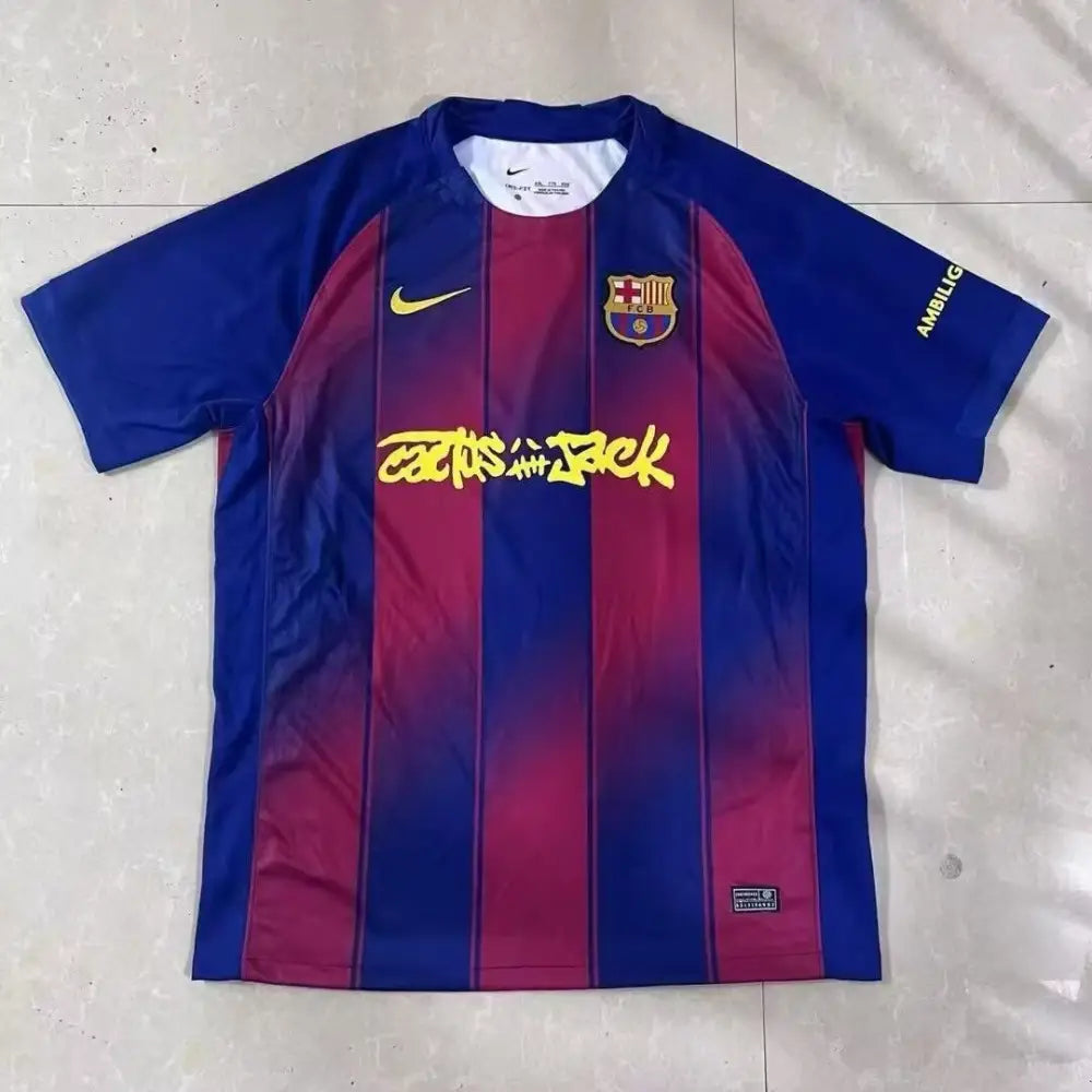 Maillot Barcelone Travis Scott 2025/2026 - Vêtements de sport