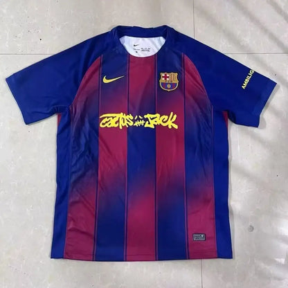 Maillot Barcelone Travis Scott 2025/2026 - Vêtements de sport