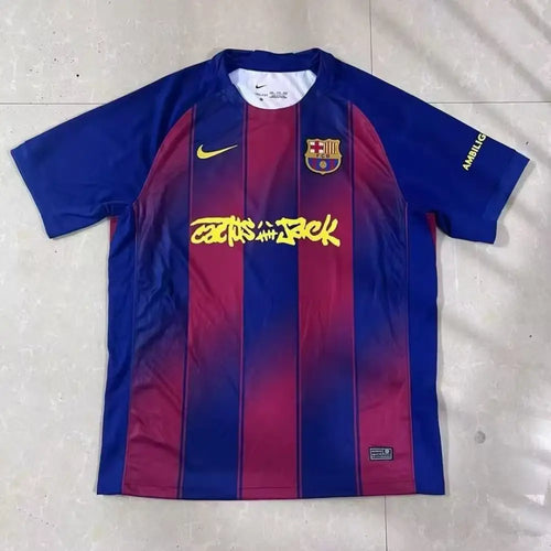Maillot Barcelone Travis Scott 2025/2026 - Vêtements de sport