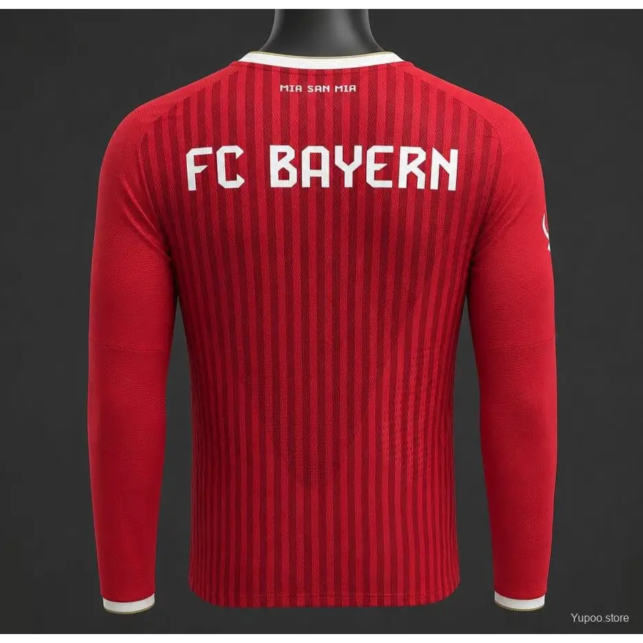 Maillot Bayern Munich Domicile 2026/2027 Version joueur Manches longues - Vêtements de sport