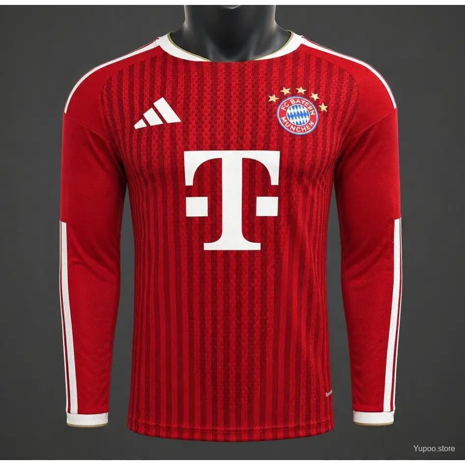 Maillot Bayern Munich Domicile 2026/2027 Version joueur Manches longues - Vêtements de sport