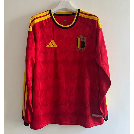 Maillot Belgique Coupe du Monde 2026 Domicile Manches Longues - Vêtements de sport