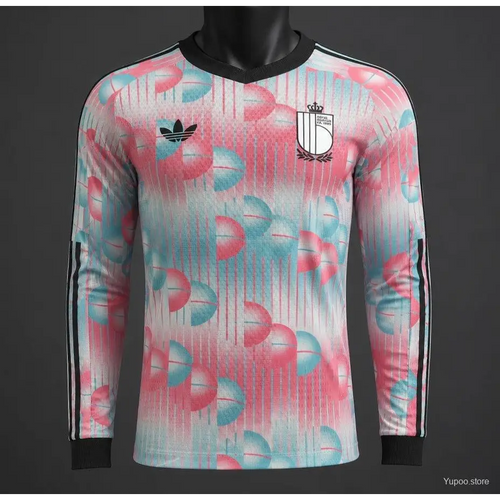 Maillot Belgique Coupe du Monde 2026 Extérieur version joueur Manches longues - Vêtements de sport