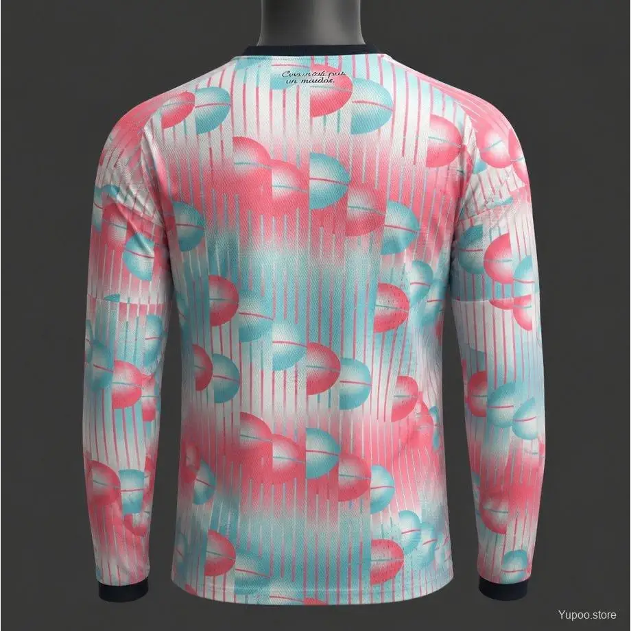Maillot Belgique Coupe du Monde 2026 Extérieur version joueur Manches longues - Vêtements de sport