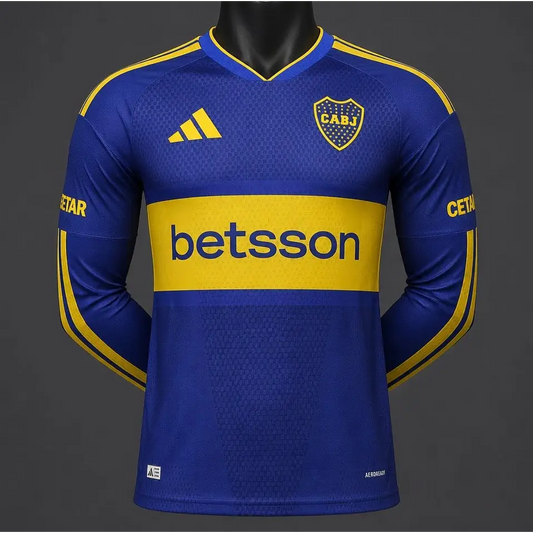 Maillot Boca Junior Domicile 2026/2027 Version joueur Manches longues - Vêtements de sport