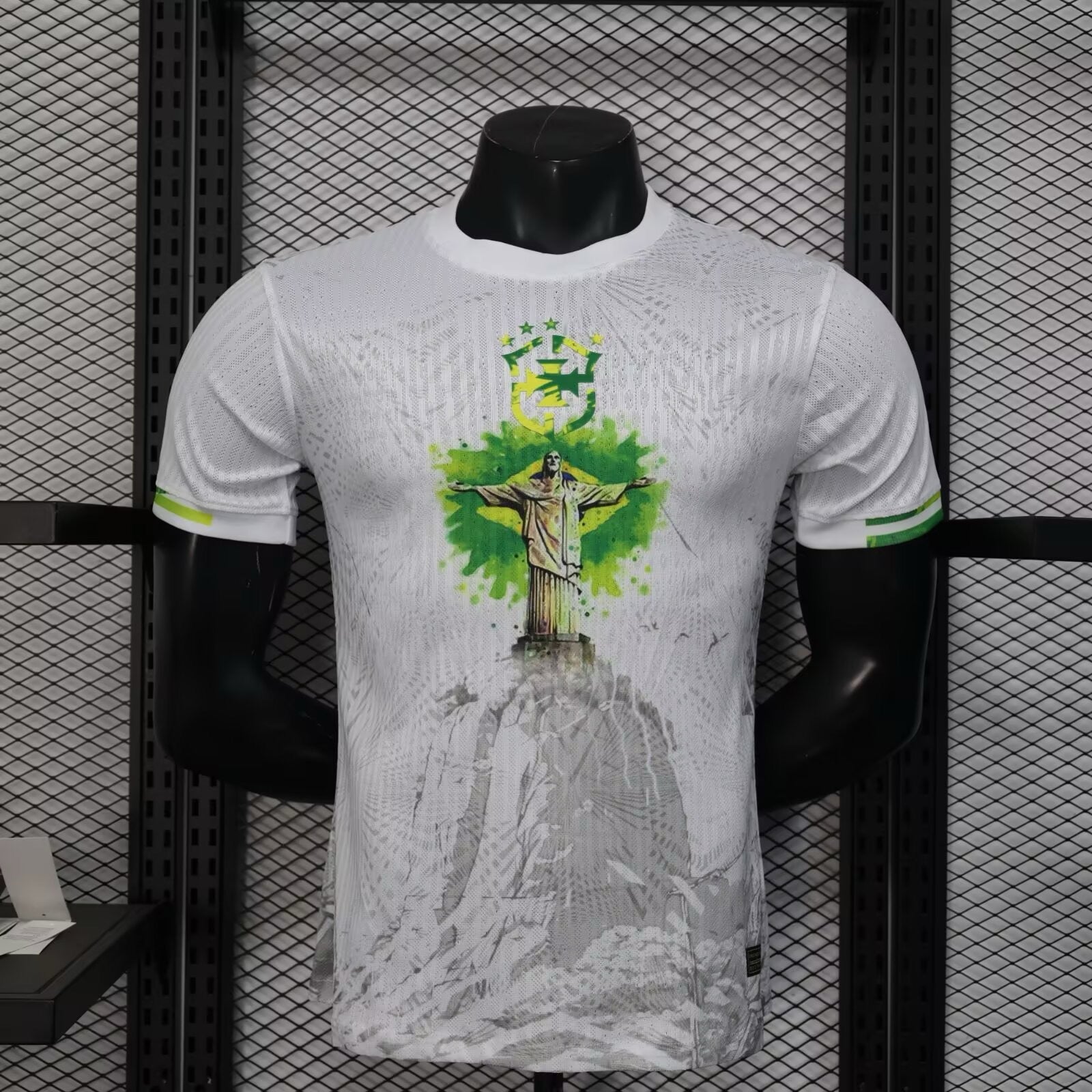 Maillot Brésil Christ Corcovado 2025 blanc - Vêtements de sport
