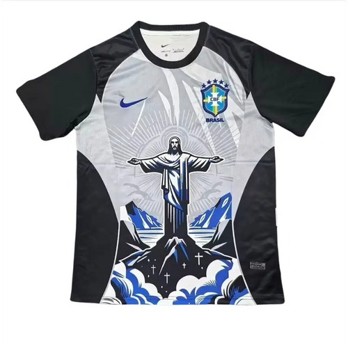 Maillot Brésil Christ Corcovado bleu 2026 - Vêtements de sport