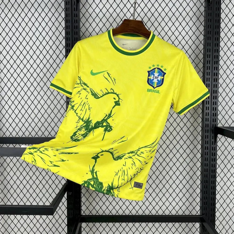 Maillot Brésil Concept 2026 Oiseau jaune - Vêtements de sport