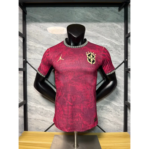 Maillot Brésil Concept Rouge 2025/2026 - Vêtements de sport
