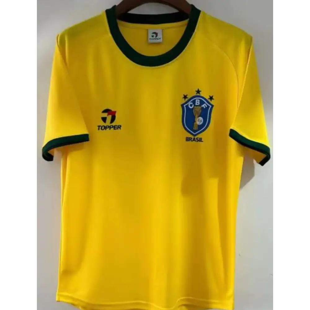 Maillot Brésil Domicile Retro 1982 - Vêtements de sport