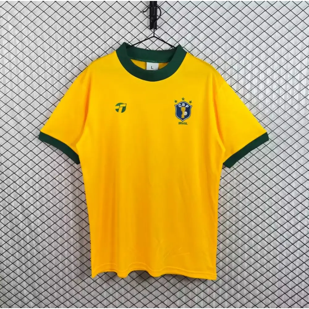 Maillot Brésil Domicile Retro 1982 - Vêtements de sport