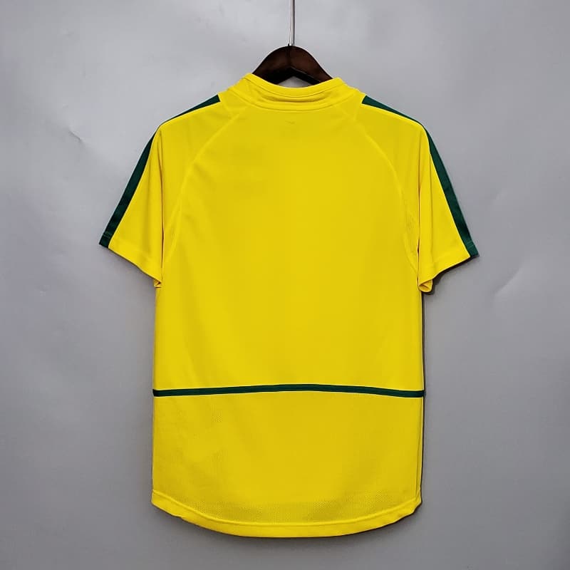 Maillot Brésil Domicile Retro 2002 - Vêtements de sport