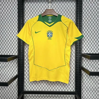 Maillot Brésil Domicile Retro 2004 - Domicile / M #MWS Options 1 - Vêtements de sport