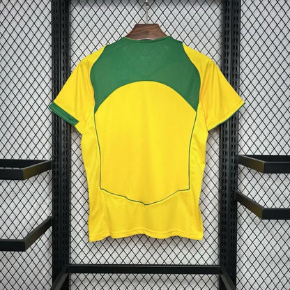 Maillot Brésil Domicile Retro 2004 - Vêtements de sport