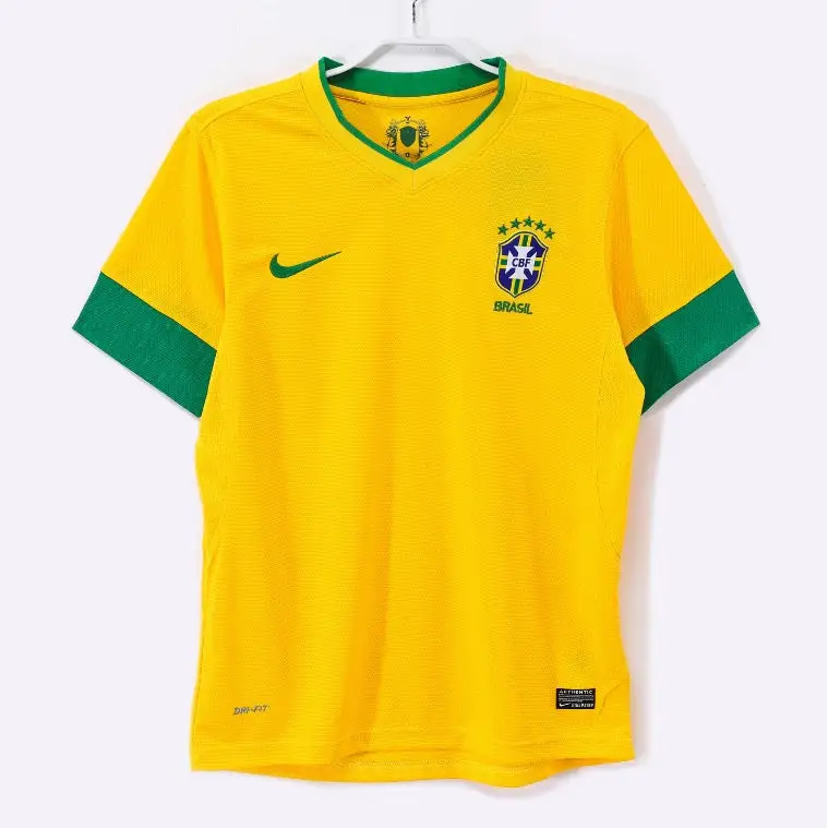 Maillot Brésil Domicile Retro 2012/2013 - Vêtements de sport
