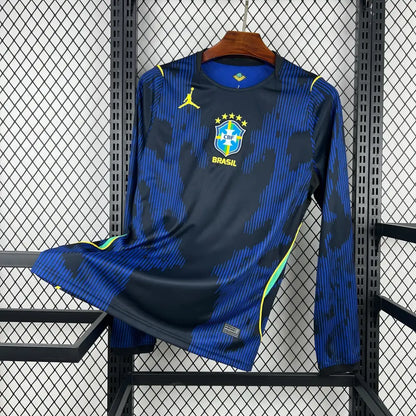 Maillot Brésil Extérieur Manches Longues Coupe du Monde 2026 - Vêtements de sport