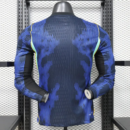 Maillot Brésil Extérieur Version Joueur Manches longues Coupe du Monde 2026 - Vêtements de sport