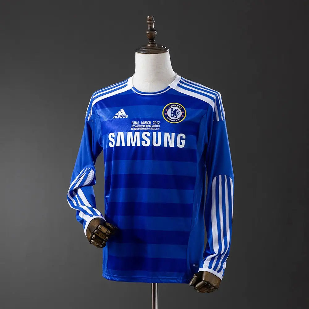 Maillot Chelsea Domicile Retro Ligue des Champions 2012 Manches longues - Vêtements de sport