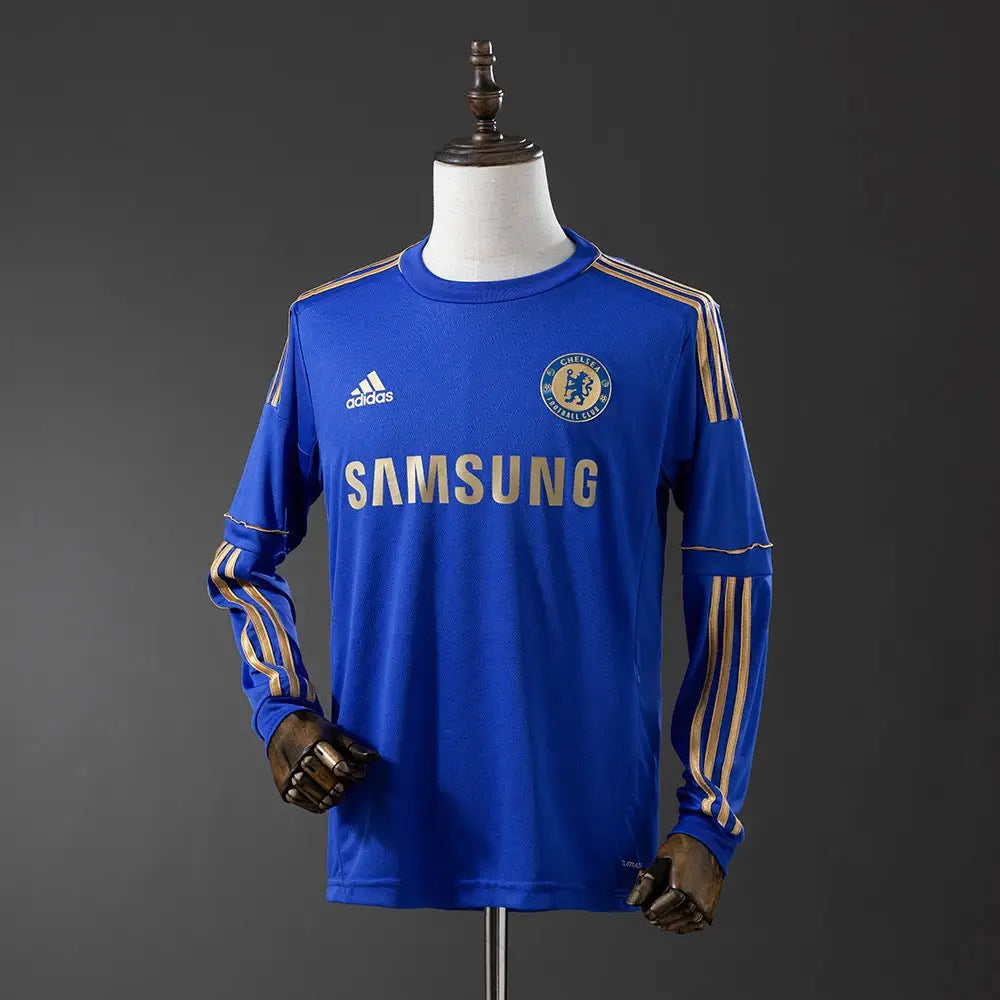 Maillot Chelsea Extérieur Retro 2013 Finale Europa Manches Longues - Vêtements de sport