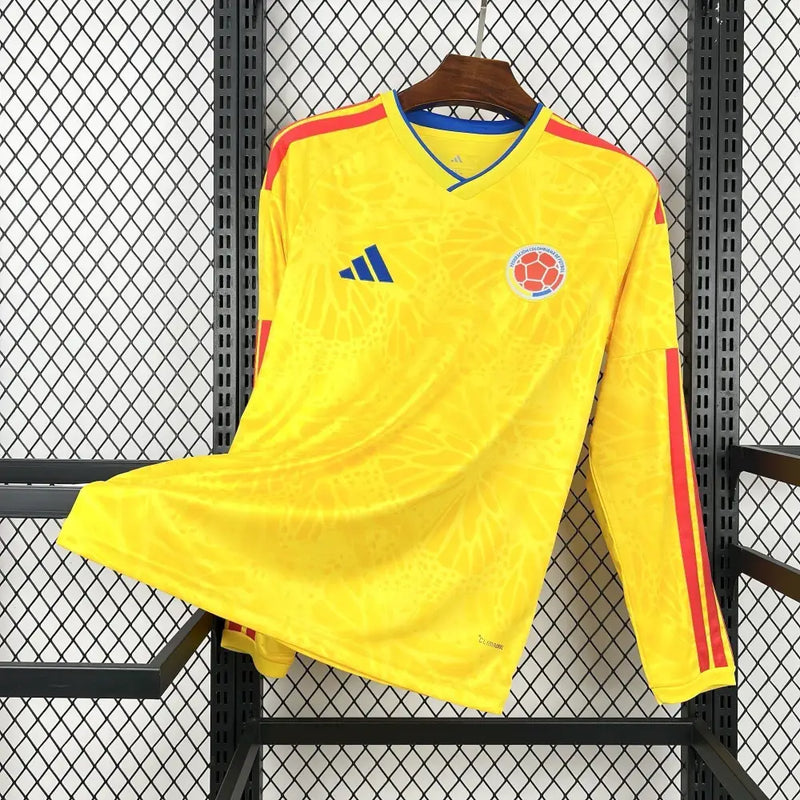Maillot Colombie Domicile manches longues Coupe du Monde 2026 - Vêtements de sport