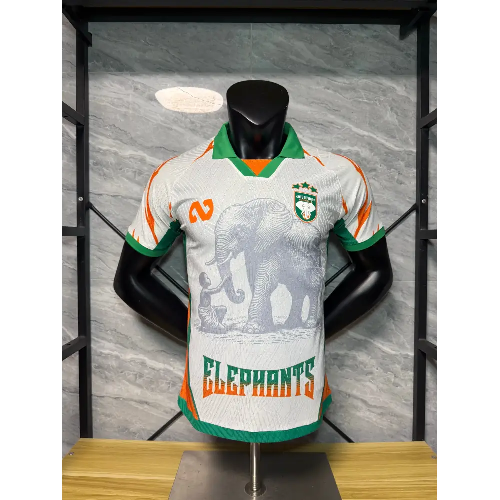 Maillot Cote d’Ivoire Concept Blanc Elephant Version Joueur 2025/2026 - Vêtements de sport