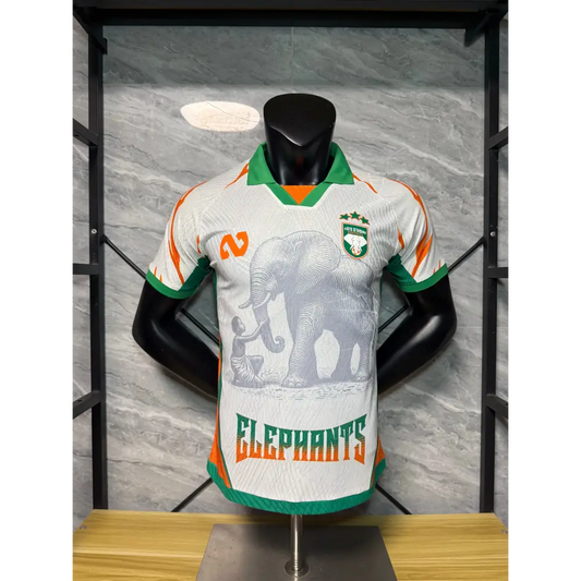 Maillot Cote d’Ivoire Concept Blanc Elephant Version Joueur 2025/2026 - Vêtements de sport