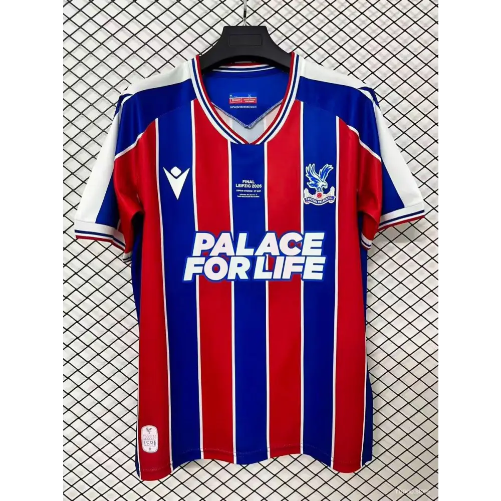 Maillot Crystal Palace Domicile 2025/2026 Patch Finale - Vêtements de sport