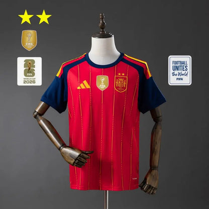 Maillot Espagne Coupe du Monde 2026 Domicile 2 étoiles - Vêtements de sport